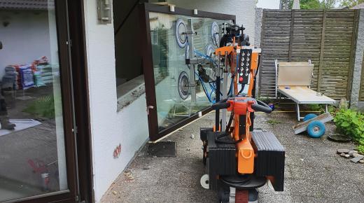 Fenster einsetzen mit Roboter